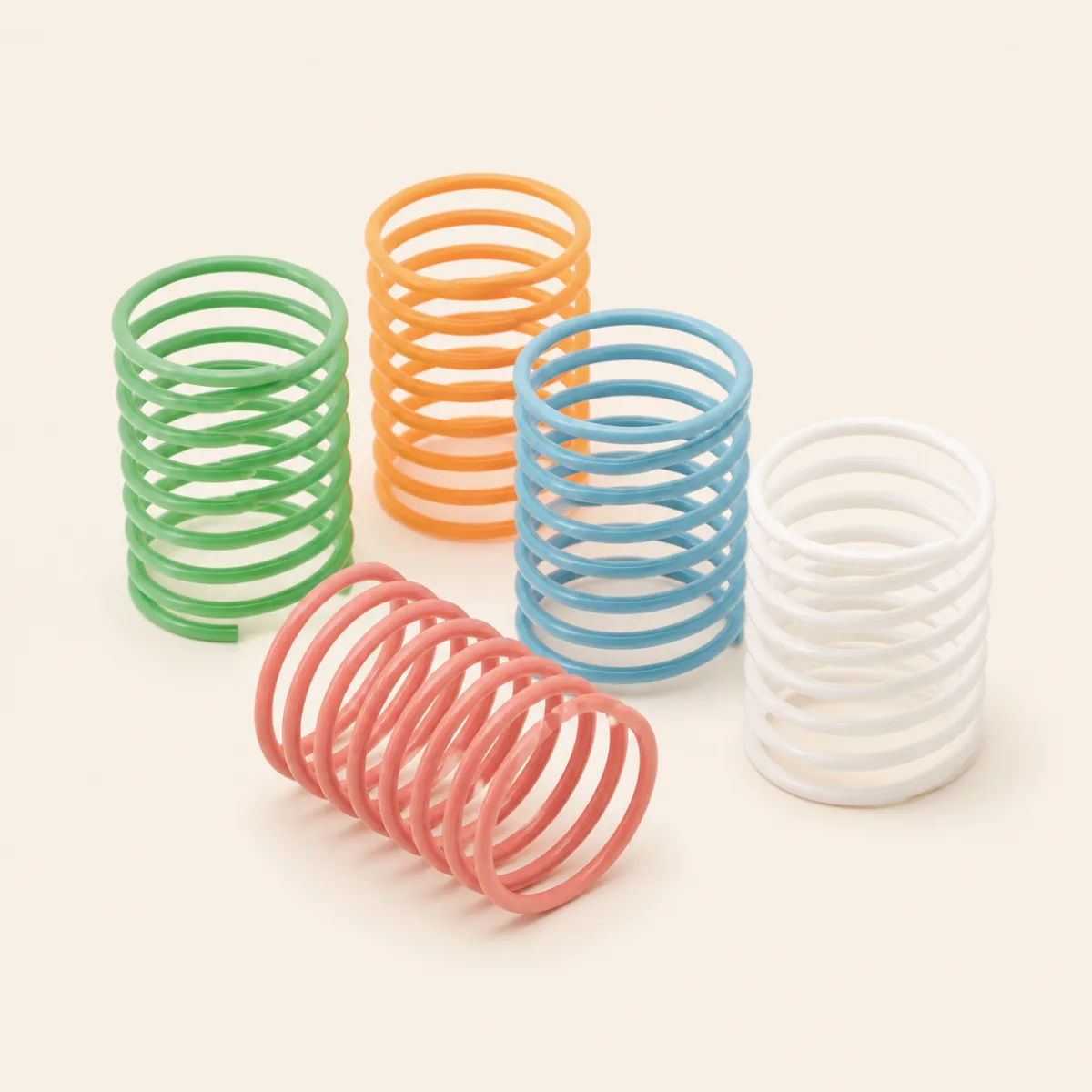Colorful cat spring toys